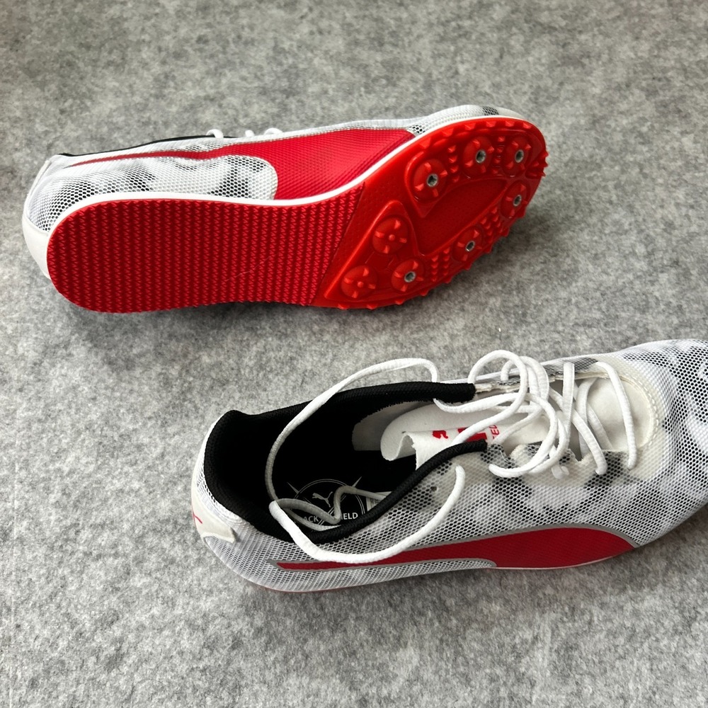PUMA Evospeed Star 9 Track And Field Mens White/Red Sneakers Athletic Shoes - Picture 14 of 16
